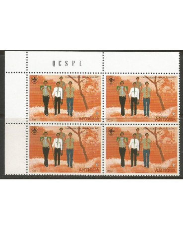 Escotismo Antígua 1977 Jamboree do Caribe na Jamaica Quadra Mint  12.100a
